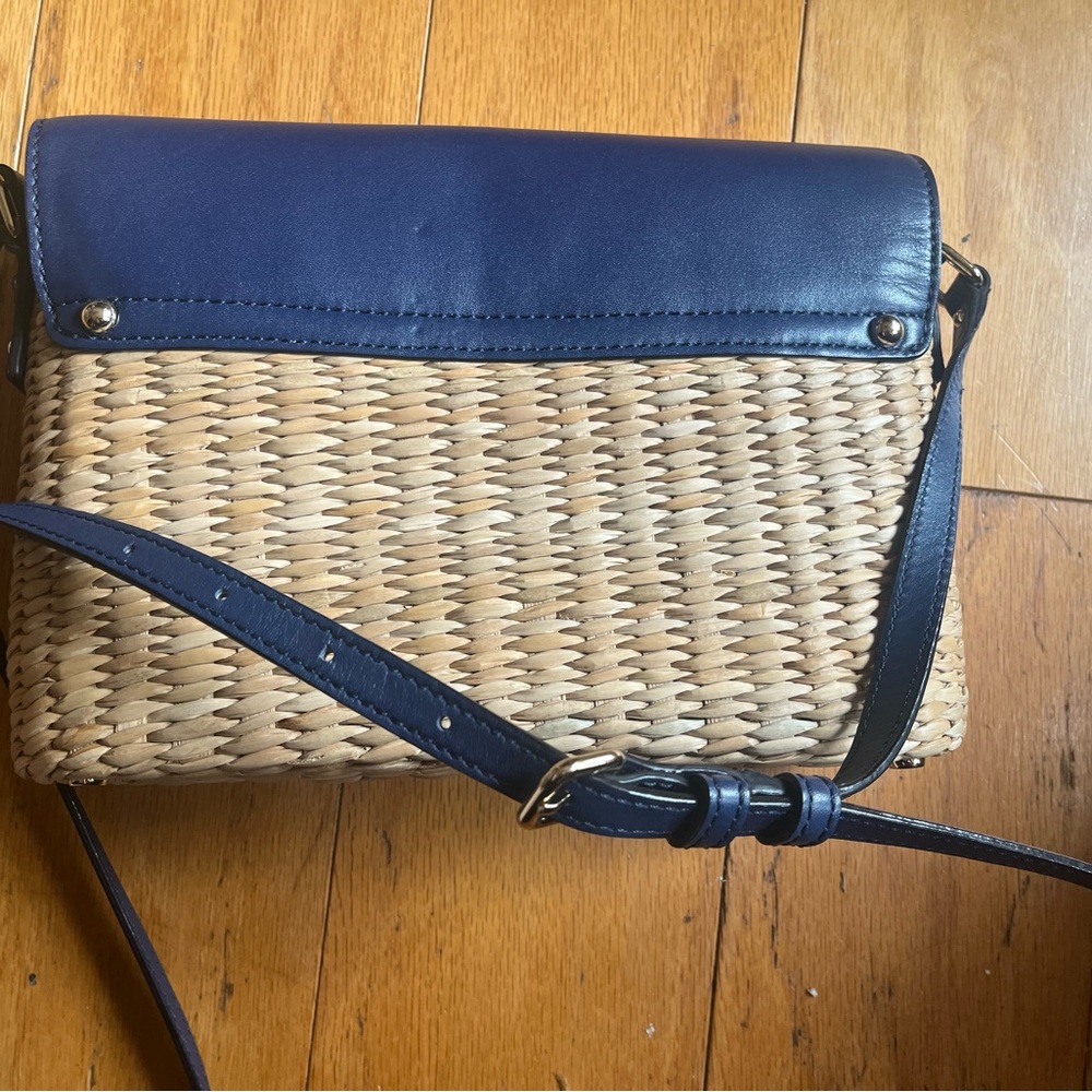 Kate Spade via limoni Clara Blue and Tan Crossbody Bag - Picture 4 of 6